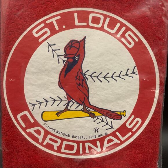 NEW Vintage SporTowels St. Louis Cardinals 11” x 18” Velour Terry Rally Towel - Picture 7 of 9